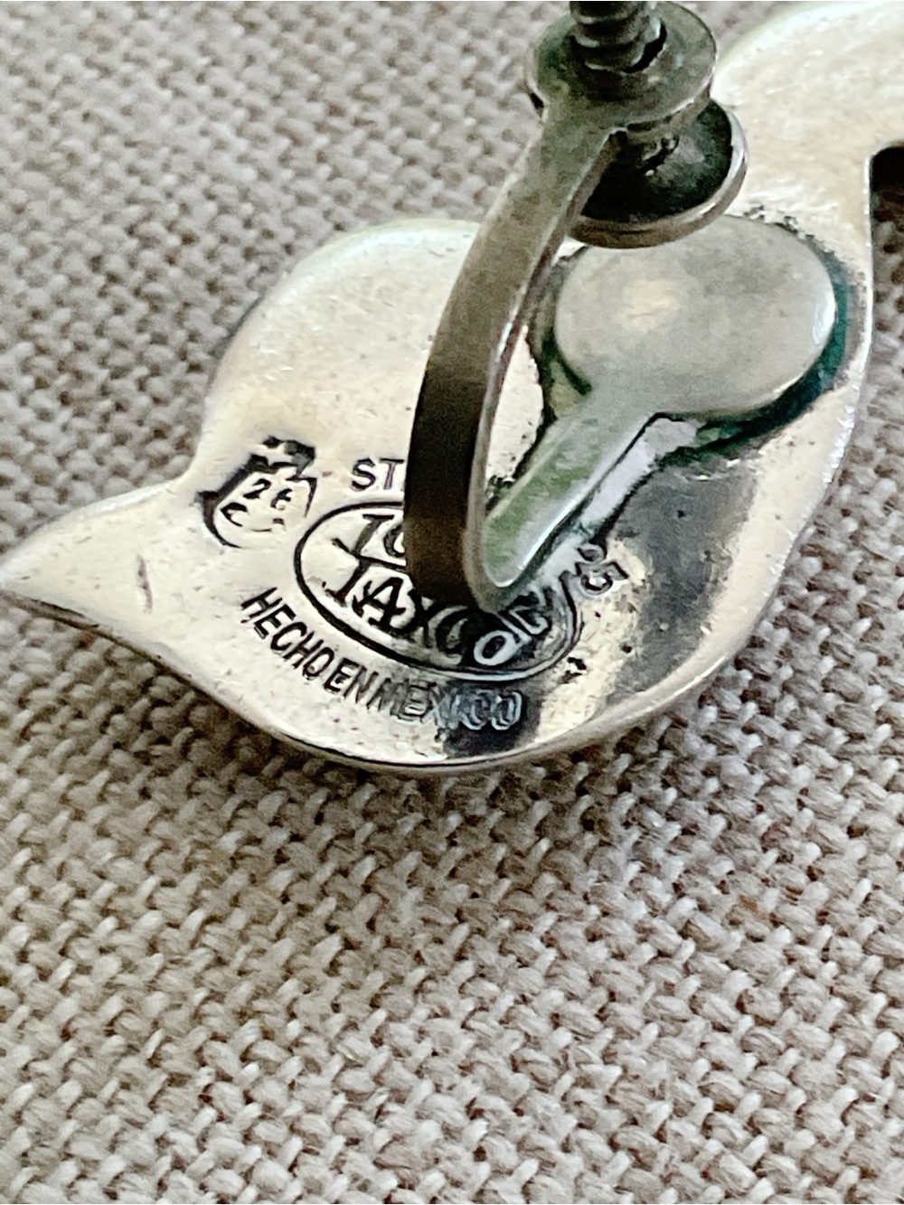 Vintage Gerardo López Taxco Sterling 925 Screw Back Earrings Eagle 26 - Picture 7 of 9